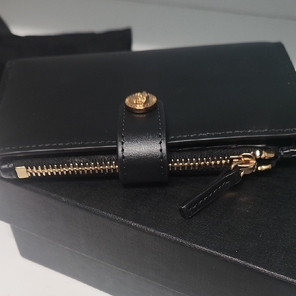 Versace Black Wallet with Gold Accents - Picture 13 of 13